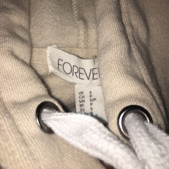 F21 tan hoodie - Picture 2 of 2